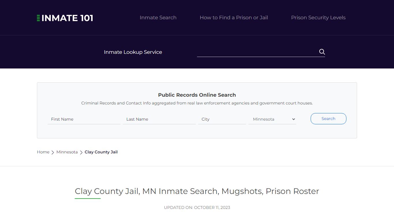 Clay County Jail, MN Inmate Search, Mugshots, Prison Roster